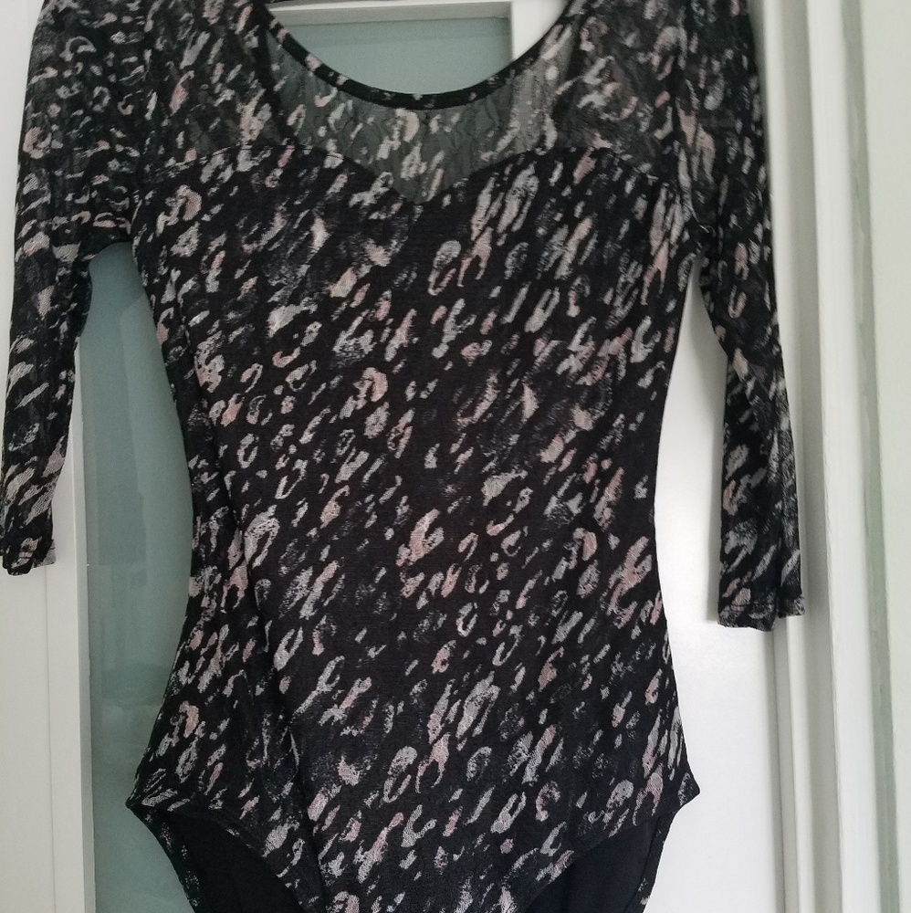 Xhilaration Long Sleeve Lace Bodysuit
